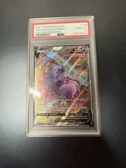 2021 Galarian Slowking V Gem Mint PSA 10 179/198 Chilling Reign Pokemon Card - Image 1