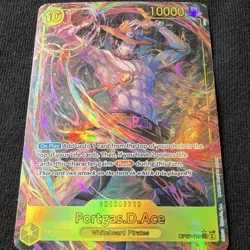 ONE PIECE Portgas.D.Ace (Alternate Art) OP07-119 Secret Rare Foil 10000 Card - Image 1