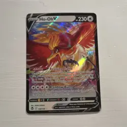 Pokemon Ho-Oh V Silver Tempest Ultra Rare Full Art Holo 140/195 230 HP Card - Image 1