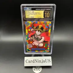 CGC 10 PRISTINE Luffy P-110 Premium Card Collection ONE PIECE DAY 25 Japanese - Image 1