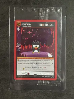 SDCC 2023 MetaZoo x Hello Kitty Badtz-Maru Holo Promo Card Sealed Mint - Image 1