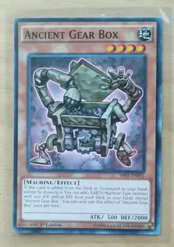 Yu-Gi-Oh! Ancient Gear Box SR03-EN011 Common 1st Edition Card - Image 1