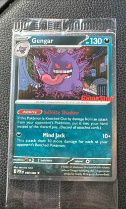Pokemon Gengar GameStop Promo Holo Card 050/088 Stage 2 Mind Jack 130 HP - Image 1