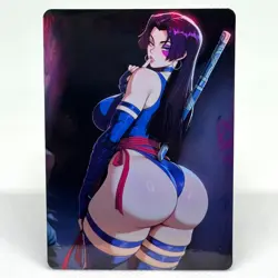Marvel Rivals Psylocke Goddess Anime Waifu ACG Foil Card - Image 1