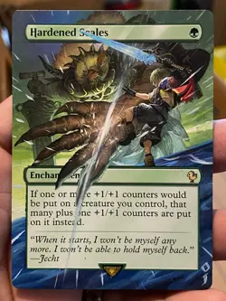 Hardened Scales MTG Final Fantasy Commander Hand Painted Full Altered Art Jeckho - Image 2