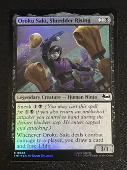 MTG Teenage Mutant Ninja Turtles Oroku Saki, Shredder Rising Foil 0068 NM - Image 1