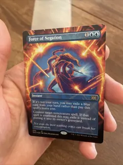 Force of Negation (Borderless) Double Masters 2022 Foil Unplayed NM - Image 1