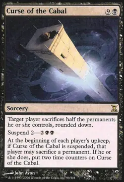 Curse of the Cabal -Foil Light Play MTG Time Spiral - Image 1