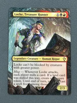 Locke, Treasure Hunter MTG Final Fantasy Commander Hand Painted Full Altered Art - Image 1
