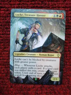 Locke, Treasure Hunter MTG Final Fantasy Commander Hand Painted Full Altered Art - Image 2