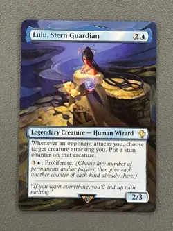 Lulu, Stern Guardian MTG Final Fantasy Commander Hand Painted Full Altered Art v - Image 1