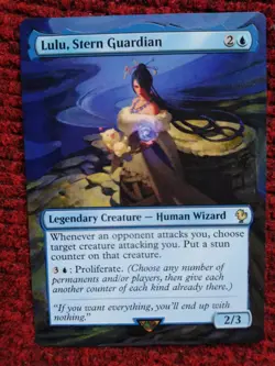 Lulu, Stern Guardian MTG Final Fantasy Commander Hand Painted Full Altered Art v - Image 2