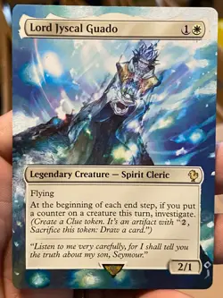 Lord Jyscal Guado MTG Final Fantasy Commander Hand Painted Altered Art Jeckho - Image 2