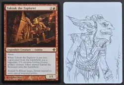 SKETCHED MtG Magic _ Baga _Rise Eldrazi Artist Proof _ TUKTUK THE EXPLORER _1/50 - Image 1