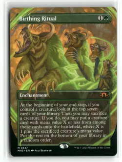 Birthing Ritual 0337 Borderless Modern Horizons 3 MH3 MTG Magic - Image 1