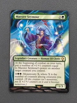 Maester Seymour MTG Final Fantasy Commander Hand Painted Borderless Altered Art - Image 1