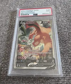 PSA Mint 9 Charizard V Full Art Pokemon 154/172 Brilliant Stars US SELLER - Image 1