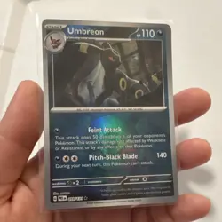 Pokemon Umbreon Master Ball Pattern Holo Rare Sv Prismatic Evolutions 059/131 - Image 1