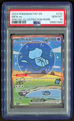 Pokemon Mew EX Bubble Mew PSA 10 Gem Mint 232/091 Sir SV Paldean Fates 2024 - Image 1