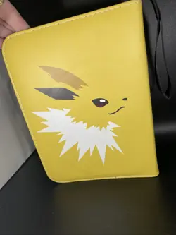 yellow Pokemon TCG card binder featuring the Electric-type Pokemon Jolteon - Image 3