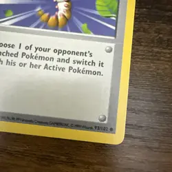 LP* Pokemon Card Gust of Wind Base Set (Shadowless) 1st Edition 93/102 Non Holo - Image 4