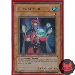 Yugioh Crystal Seer TAEV-EN031 Ultra Rare 1st Edition LP - Image 1