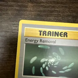 Pokemon TCG Energy Removal 92/102 Base Set Shadowless 1st Edition LP - Image 2