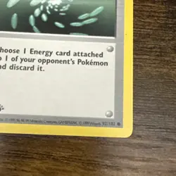 Pokemon TCG Energy Removal 92/102 Base Set Shadowless 1st Edition LP - Image 4