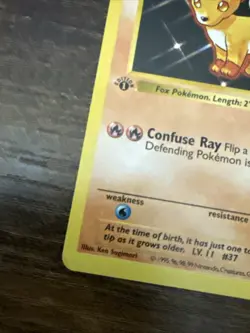 Vulpix 1st Edition Shadowless 68/102 Base Set Regular LP - Pokemon Card - Image 5