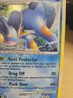 SWIRL Swampert 12/147 Supreme Victors Holo LP Pokemon TCG - Image 4