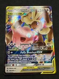 Mega Lopunny & Jigglypuff GX Tag Team- 165/236 - Pokemon Cosmic Eclipse Sun Moon - Image 1