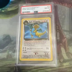 2000 pokemon rocket dark dragonite 22 PSA 8 - Image 1