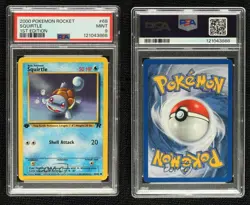 Squirtle 1st Ed. Pokemon Team Rocket PSA 9 MINT 2000 - Image 3