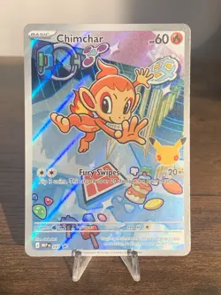 Pokemon TCG Mega Evolution Promo First Partner Illustration Chimchar 041 NM - Image 1