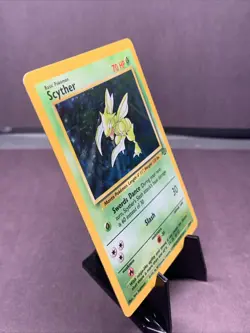 Pokemon TCG Jungle Set Unlimited Scyther #10/64 Holo VTG WOTC 1999 LP - Image 2