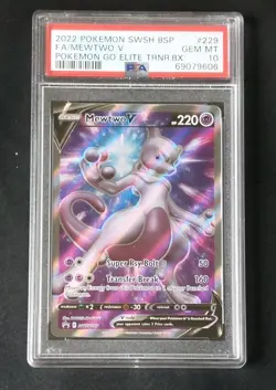 Mewtwo V 229 - Pokemon Go - Black Star Promo - PSA 10 - Image 1