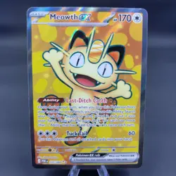 Pokemon TCG Meowth Ex 107/088 Ultra Rare Perfect Order Near Mint Holo - Image 1
