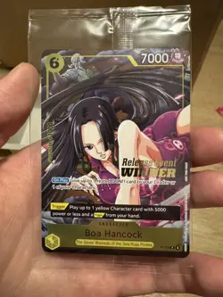 One Piece Boa Hancock Pre Release Event Winner P-115 Sealed Holo Stamp Op-15 - Image 1