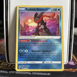 Radiant Greninja 046/189 Holo Astral Radiance Pokemon Card - Image 1