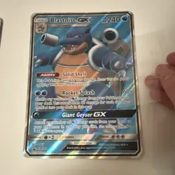 Pokemon Blastoise GX Promo Holo SM189 240HP Stage 2 Card Stock Pokemon TCG Card - Image 1