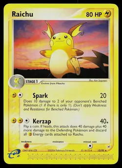 Pokemon Card - Raichu Team Magma vs Team Aqua 13/95 Rare - Image 1