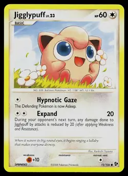 Pokemon Card - Jigglypuff Great Encounters 72/106 Common - Image 1