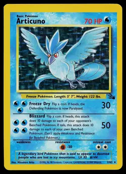 Pokemon Card - Articuno Fossil 2/62 Holo Rare - Image 1