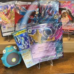 50 Card Pokemon Lot HOLO/REV HOLO + GUARANTEED V/EX - Image 1