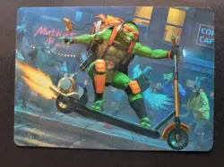 Michelangelo, On the Scene 49/54 Art Card MTG Ninja Turtles - Image 1