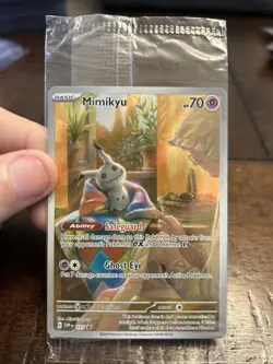 Pokemon TCG Mimikyu Scarlet & Violet Promo Card 075/Promo Factory Sealed - Image 1