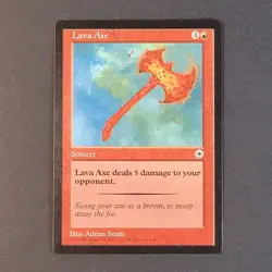 MTG Card - 1x Lava Axe - Portal - NM/LP - Vintage - Red Magic the Gathering CCG - Image 2