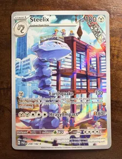 Steelix 208/182 Sv04: Paradox Rift Holo Rare Pokemon TCG Card - Image 1