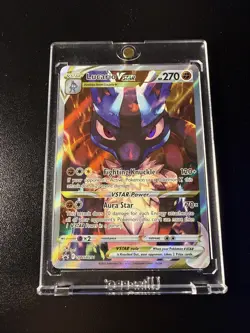Pokemon TCG Lucario VSTAR SWSH291 Crown Zenith ETB Black Star Promo Card - Image 1