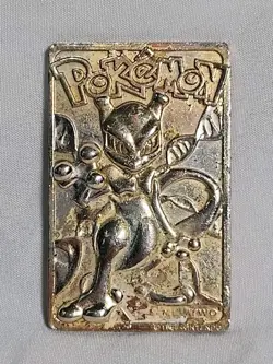1999 Pokemon 23K Gold Plated Mewtwo Trading Card Burger King Limited Edition! - Image 1